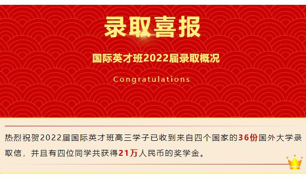 多地開花！一大波offer向我校2022屆國際英